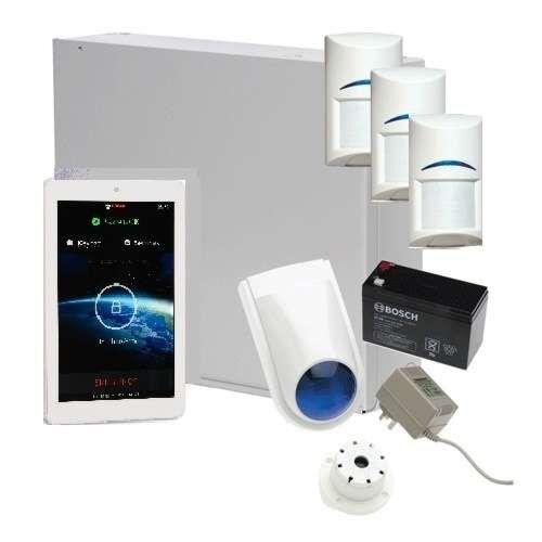 Bosch Solution 3000 Alarm System with 3 x Gen 2 Quad Detectors+ 7" Touch Screen Code pad-Alarm System-CTC Security