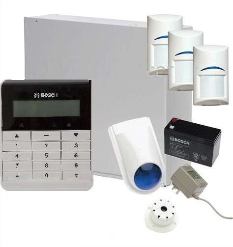 Bosch Solution 3000 Alarm System with 3 x Gen 2 Quad Detectors+ Text Code pad-Alarm System-CTC Security