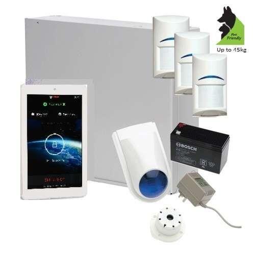 Bosch Solution 3000 Alarm System with 3 x Gen 2 Tritech Detectors+ 7" Touch Screen Code pad-Alarm System-CTC Security