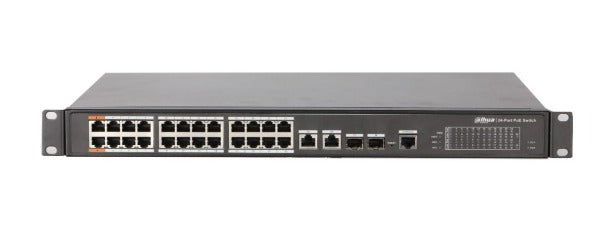 Dahua 24-Port PoE Switch 240W, DH-PFS4226-24ET-240-Network Switches-CTC Security