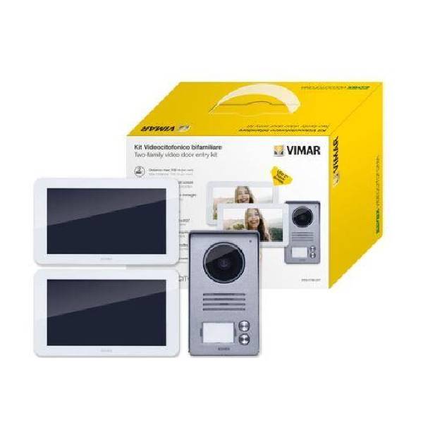 Elvox Video Intercom Kit 7" 2 x Monitor + Door Station, K40916-Intercom Kit-CTC Security