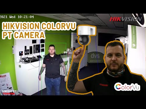 Hikvision ColorVu 4MP Outdoor Pan & Tilt Network Dome Camera, DS-2DE3A400BW-DE