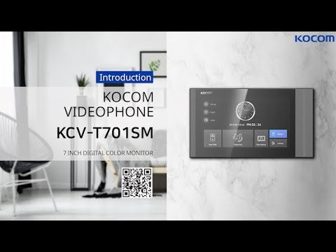 Kocom IP Intercom Kit, Kocom IP Monitor 7" Touchscreen, KCV701SM