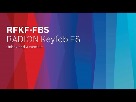 Bosch Security - RFKF-FBS RADION Keyfob FS - Unbox and Assemble