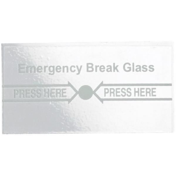 X2 Replacement Glass for Door Exit Breakglass (10 pc), X2-EXIT-019-Breakglass-CTC Security