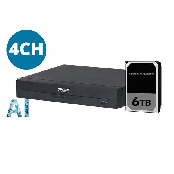 Dahua 4ch NVR with 6TB HDD, DHI-NVR4104HS-P-AI/ANZ-6TB - CTC Communications