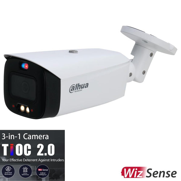 Dahua 8MP Tioc 2.0 Active Deterrence Bullet Fixed Camera, DH-IPC-HFW3849T1-AS-PV-ANZ-Surveillance Camera-Dahua-CTC Security
