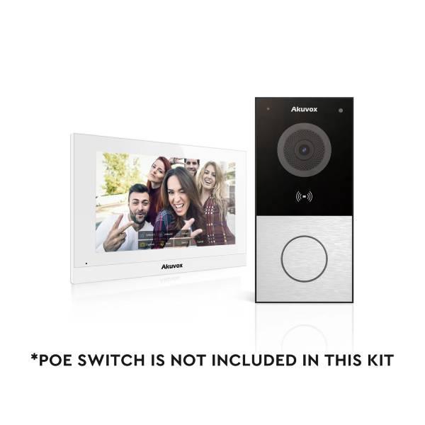 Akuvox IP ( CAT6) Intercom Kit, E12S/C313N