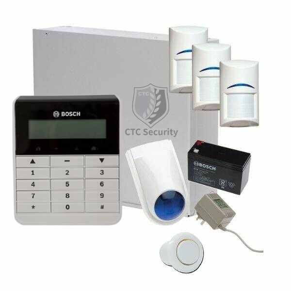 Bosch Solution 2000 Alarm System with 3 x Gen 2 PIR Detectors+ Text Code pad