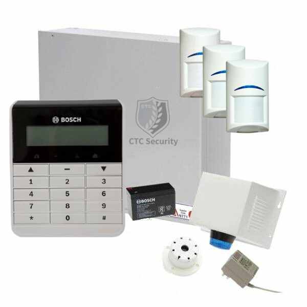 Bosch Solution 2000 Alarm System with 3 x Gen 2 PIR Detectors+ Text Code pad-Bosch-CTC Security