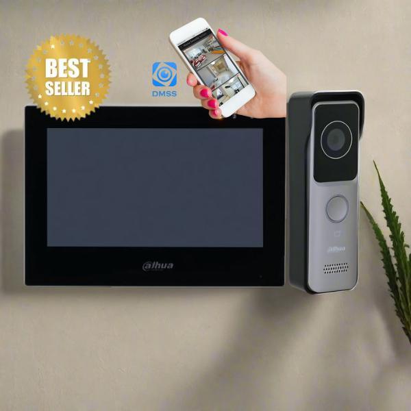 Dahua Smartphone Intercom Kit, KIT-DHI-7INBLK2311R-WP - CTC Communications