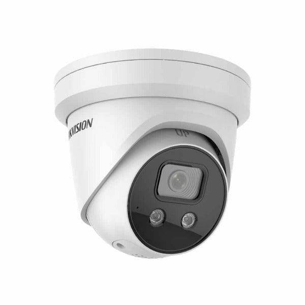 Hikvision Acusense Turret Camera 8MP 4K with Sound, Strobe, Light & Alarm, DS-2CD2386G2-ISU/SL - CTC Communications