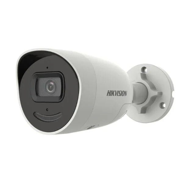 Hikvision security camera on a white background