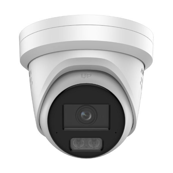 White security camera on a white background