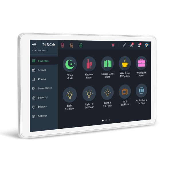 Risco Touchscreen Keypad with Zwave Gateway, RP432KPTZAUA