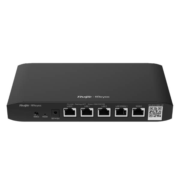 Ruijie Reyee 5 Gigabit Ports, Cloud Managed PoE Route, RG-EG105G V2