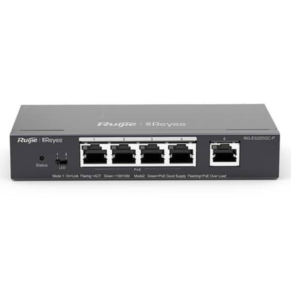 Ruijie Reyee 5 Port PoE+ Switch, RG-ES205GC-P