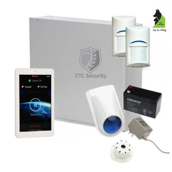 Bosch Solution 2000 Alarm System with 2 x Gen 2 Tritech Detectors+ 7" Touch Screen Code pad