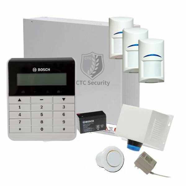 Bosch Solution 2000 Alarm System with 3 x Gen 2 PIR Detectors+ Text Code pad-Bosch-CTC Security