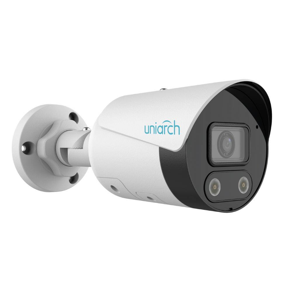 Uniarch 8MP HD Intelligent Light and Audible Warning Fixed Bullet Network Camera, IPC-B1P8-AF28KC-Surveillance Camera-Uniarch-CTC Security