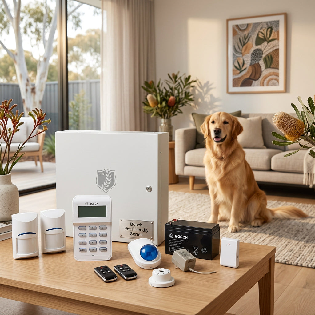 Bosch Solution 3000 Alarm System with 2 x Wireless Tritech detectors+ Icon Code pad + Deluxe Remote Kit