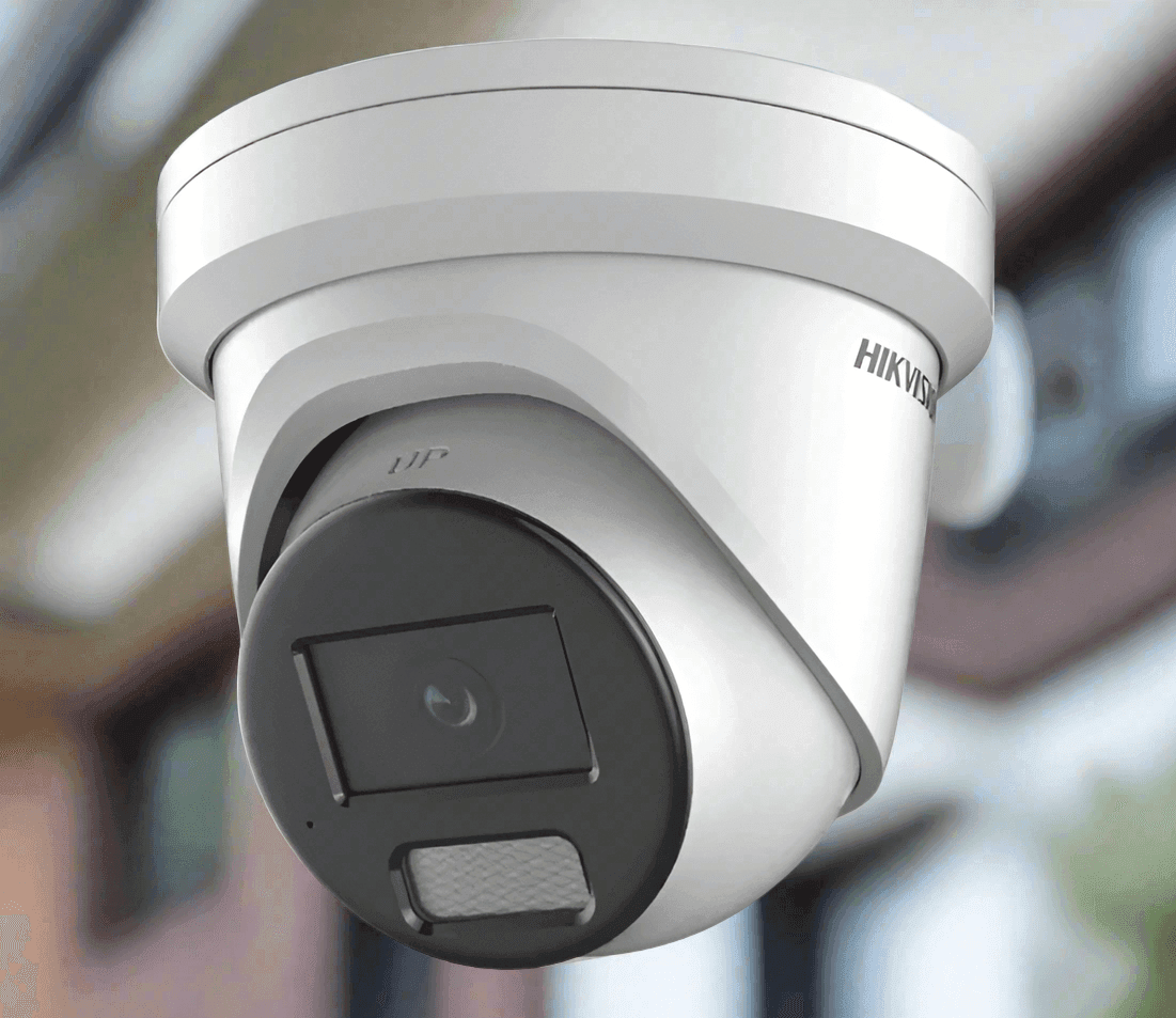 Hikvision 8MP Smart Hybrid Light Color Vu Surveillance Camera, Speaker, Strobe Light, DS-2CD2387G3-LI2UY/SL - CTC Communications