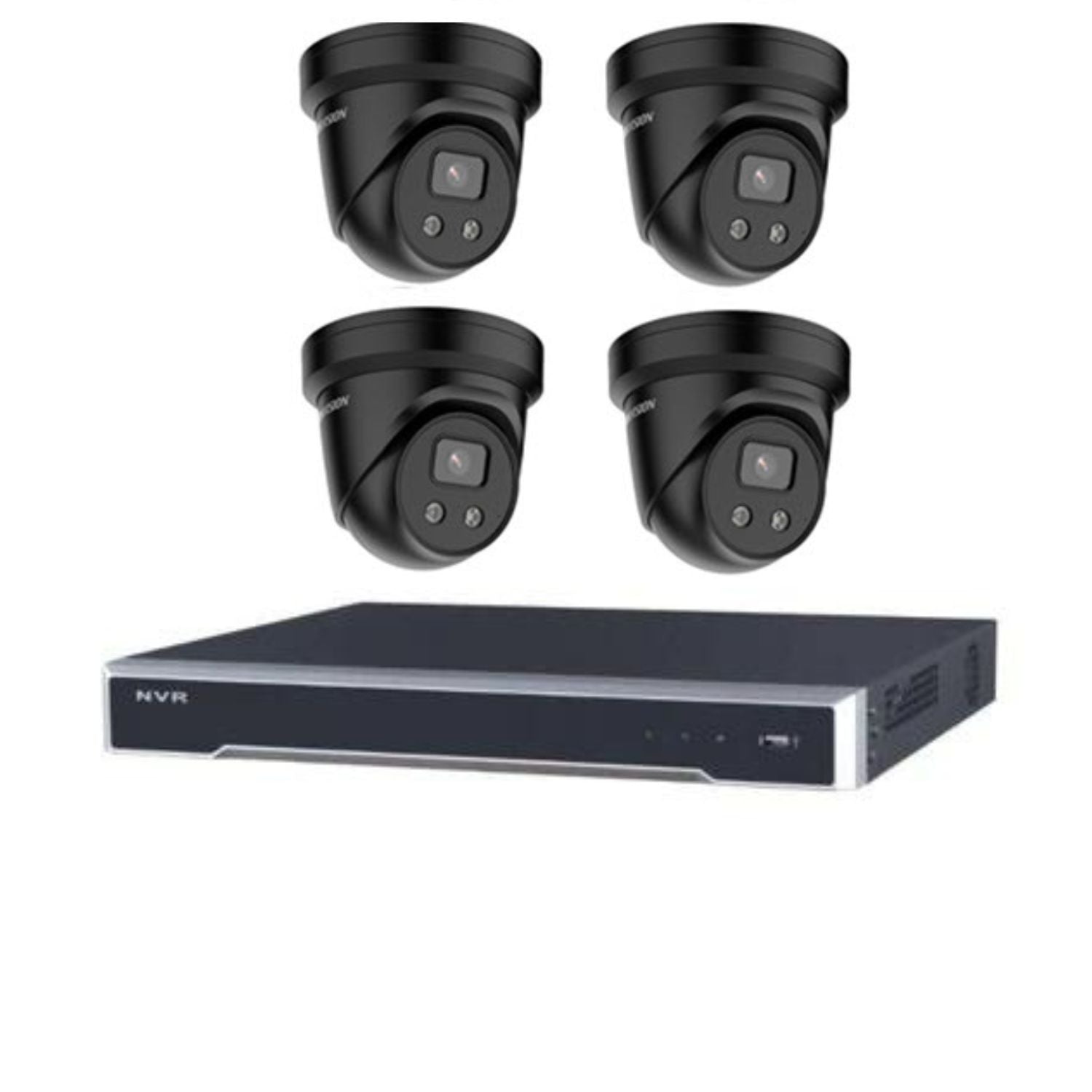 Hikvision CCTV Kit, AcuSense, 4 x 8MP Turret, 4CH NVR with 3TB HDD