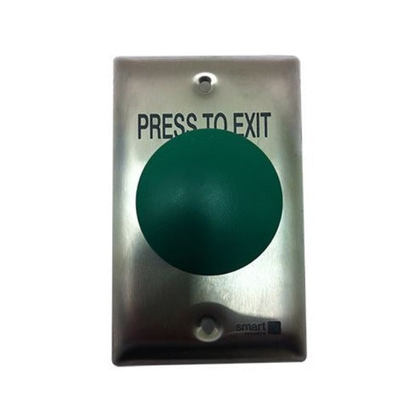 Smart Press to Exit Weather Proof IP67 Green Curved Plate, ARLSWP-27G