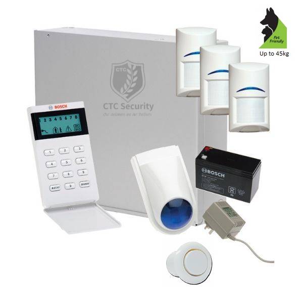 Bosch Solution 3000 Alarm System with 3 x Gen 2 Tritech Detectors+ Icon Code pad