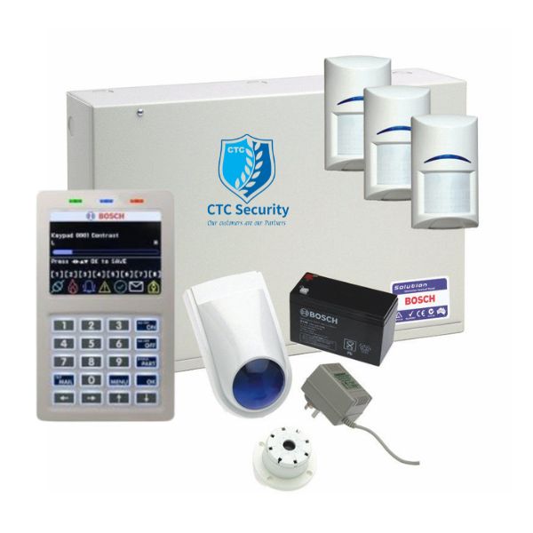 Bosch Solution 6000 Alarm System, 3 x Gen 2 Quad Detectors