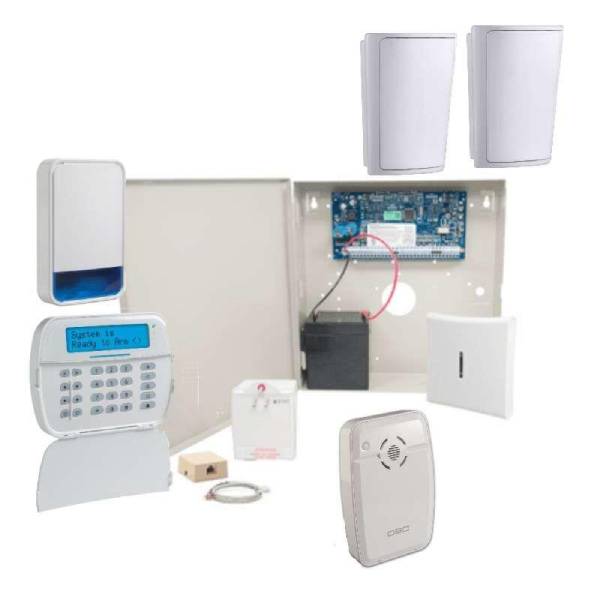 DSC Neo Wireless Home Alarm System, 2 Detector Kit, Wired Keypad, Wireless Siren-Alarm System-CTC Security