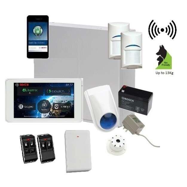 Bosch Solution 3000 Alarm System with 2 x Wireless Detectors + 5" Touch Screen Code pad+IP Module-Alarm System-CTC Security