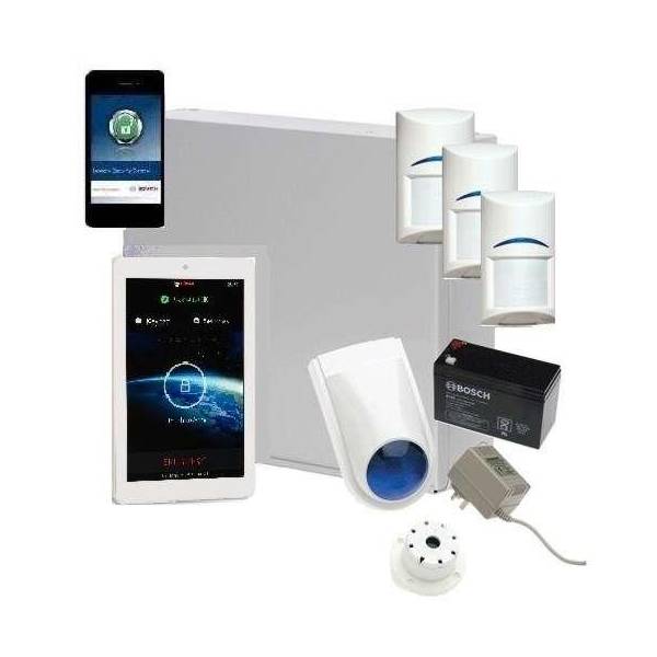 Bosch Solution 3000 Alarm System with 3 x Gen 2 PIR Detectors+ 7" Touch Screen Code Pad+ IP Module