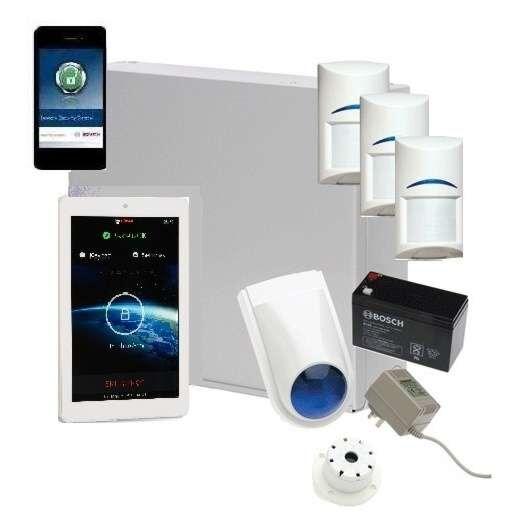 Bosch Solution 3000 Alarm System with 3 x Gen 2 Quad Detectors+ 7" Touch Screen Code pad+ IP Module-Alarm System-CTC Security