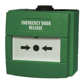 KAC Green MCP Emergency Break Glass, door release, IP67, DP, SU0636-Breakglass-CTC Security