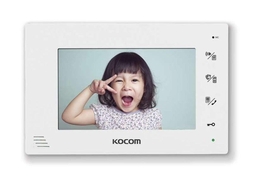 Kocom Home Intercom Kit 7" Wide Screen + Large door station, 2 Wire, KCV-D372-Intercom Kit-CTC Security