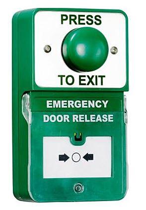 Press to Exit Combined Access Button and Emergency Release, SMART1230-Exit Buttons-CTC Security
