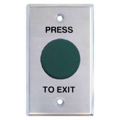 Press to Exit, Heavy Duty Mushroom, Green, IP66, Vandalproof-Exit Buttons-CTC Security