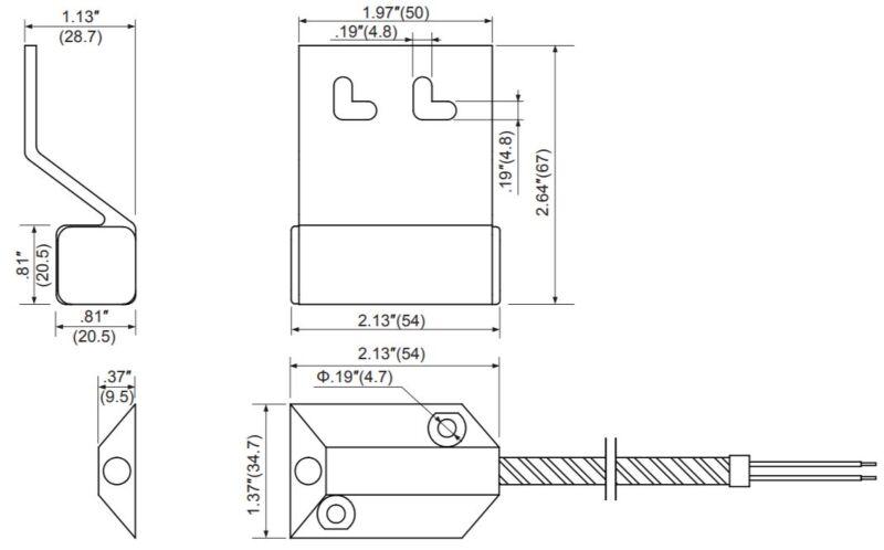 Tane Mini Overhead door contacts, TANE86-Reed Switch-CTC Security