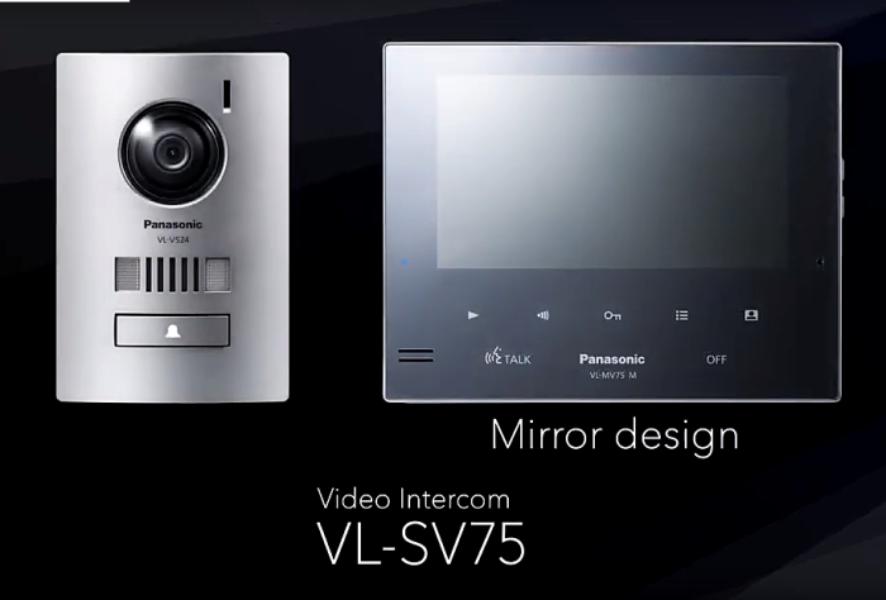 Panasonic Video Intercom for Home, Mirror Monitor, VL-SV75AZ-M