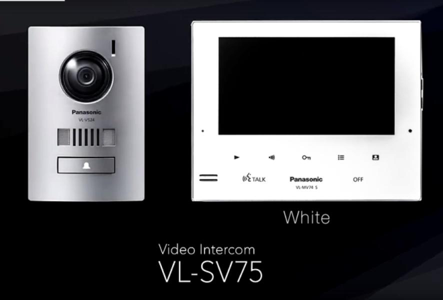 Panasonic Video Intercom for Home, White Monitor, VL-SV75AZ-W