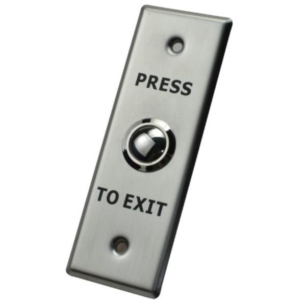 X2 Dome Exit Button, Stainless Steel - Small, N/O, SPST, Screw Terminal, X2-EXIT-011-Exit Buttons-CTC Security