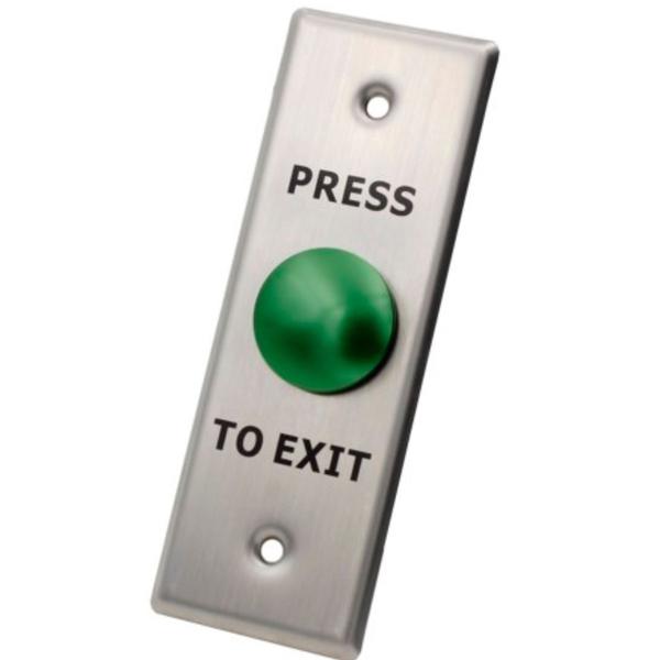 X2 Mushroom Exit Button, Stainless Steel - Small, N/O, SPST, Screw Terminal, X2-EXIT-001-Exit Buttons-CTC Security