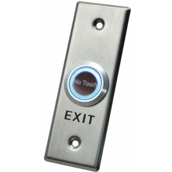 X2 Touchless Exit Button, Stainless Steel - Small, SPDT, 12VDC, X2-EXIT-007-Exit Buttons-CTC Security